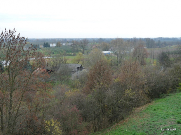 Czersk - widok z góry zamkowej