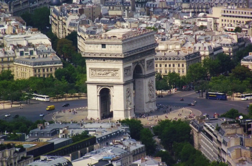 Paryż Łuk Triumfalny na Placu Charles-de-Gaule