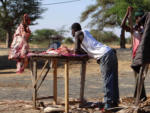 Senegal - sklep mięsny. #Senegal