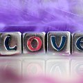 Uczuciowo ... #Love #miłość #napis #ozdoba
