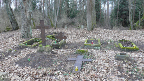 Grądy - Cmentarz ewangelicki oraz mogiła wojenna z I ws #Grądy