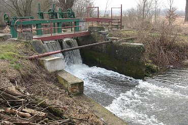 Eletrownia wodna na rzece Wieprz w Michalowie, widok jazu #Michalów #ElektrowniaWodna #Wieprz