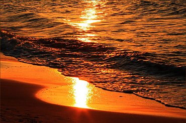 Zachód nad morzem #morze #zachód