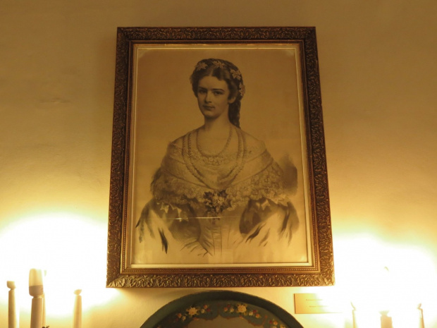 Portret Elżbiety Bawarskiej nazywanej Sissi - cesarzowej Austrii i królowej Węgier.
