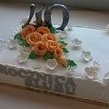 Torcik na 40 rocznicę ślubu #TortOkazjonalny #RocznicaŚlubu40 #tort #torty #czterdziestka
