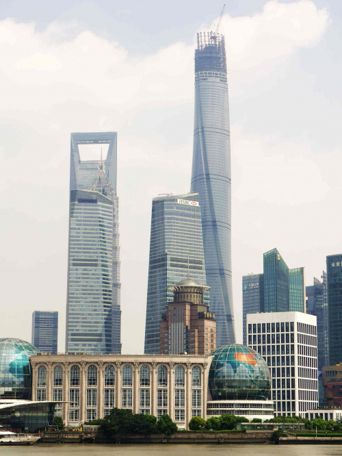 Wieżowce - Centrum Finansowe (otwieracz) i budowa Szanghaj Tower Climb #Chiny