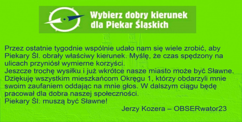 Podziękowanie #PiekaryŚl