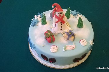 Bałwanek w czapce #TortyŚwiąteczne #bałwan #bałwanek #święta #TortyOkolicznościowe