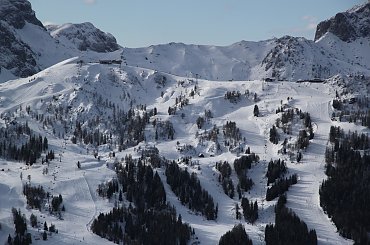 Na Gartnerkofel - widok z platformy widokowej #Alpy #Austria #Narty #Nassfeld