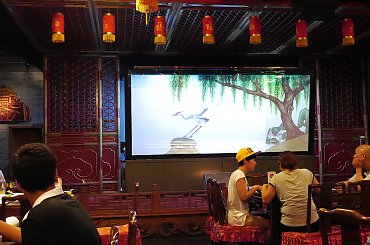 Teatr Cieni w restauracji w Pekinie #Chiny