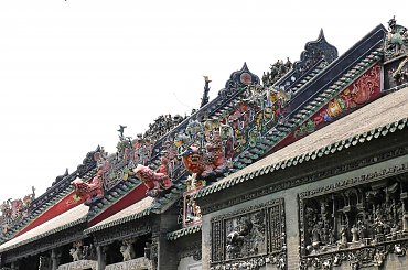 Autentyczny zabytek w Kantonie - świątynia Przodków Rodziny Chen #Chiny