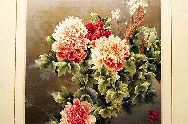 Obraz wyszywany jedwabiem #Chiny