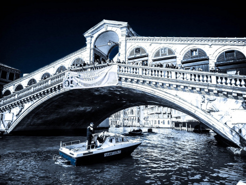 Wenecja - Most Rialto (Ponte di Rialto), most wenecki nad Kanałem Grande