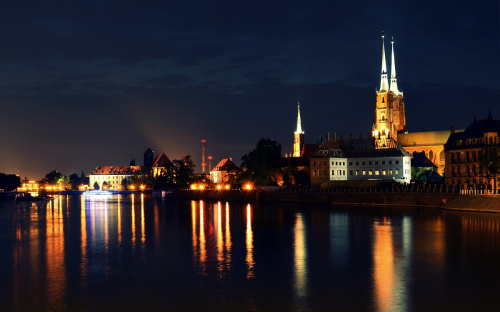 Wrocław - widok z mostu Pokoju
