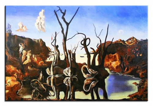 Salvador Dali-Schwäne spiegeln Elefanten wieder-90x60cm Ölgemälde Handgemalt Leinwand Sygniert G02081.
cena 139,99 euro.
wysylka 0 euro.
malowany recznie