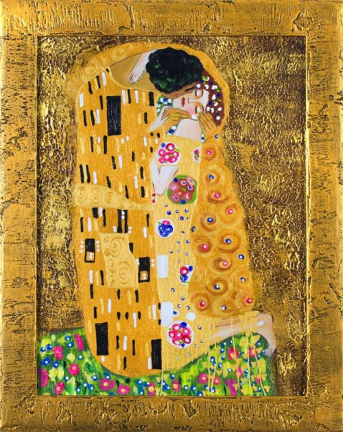 Gustav Klimt -Der Kuss -47x37cm Ölgemälde Handgemalt Leinwand Rahmen Sygniert G16382
cena 54,99 euro.
wysylka 0 euro.
malowany recznie