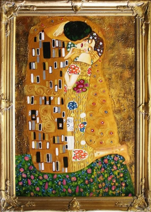 Gustav Klimt - Der Kuss -112x82cm Ölgemälde Handgemalt Leinwand Rahmen Sygniert G06547
cena 189 euro.
wysylka 0 euro.
malowany recznie