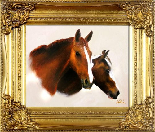 Pferd - Ölgemälde handgemalt Rahmen Sygniert 34x30cm, G05194 .
36,99 euro,wys - 0 euro. #Konie