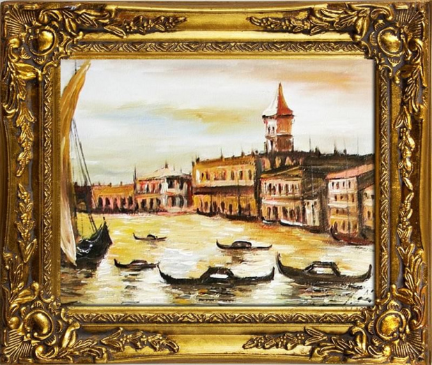 Venedig- Ölgemälde handgemalt Rahmen Sygniert 34x30cm, G06138.
39,99 euro,wys - 0 euro. #wenecja