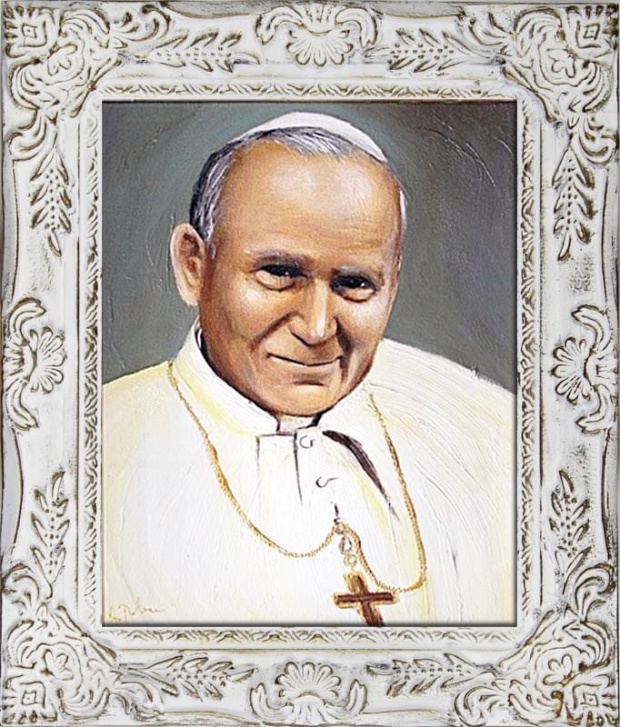 Tytul : Papst Johannes Paul II - Ölgemälde handgemalt Silber Rahmen Sygniert 34x30cm, G00929
39,99 euro, wys - 0 euro. #Papiez